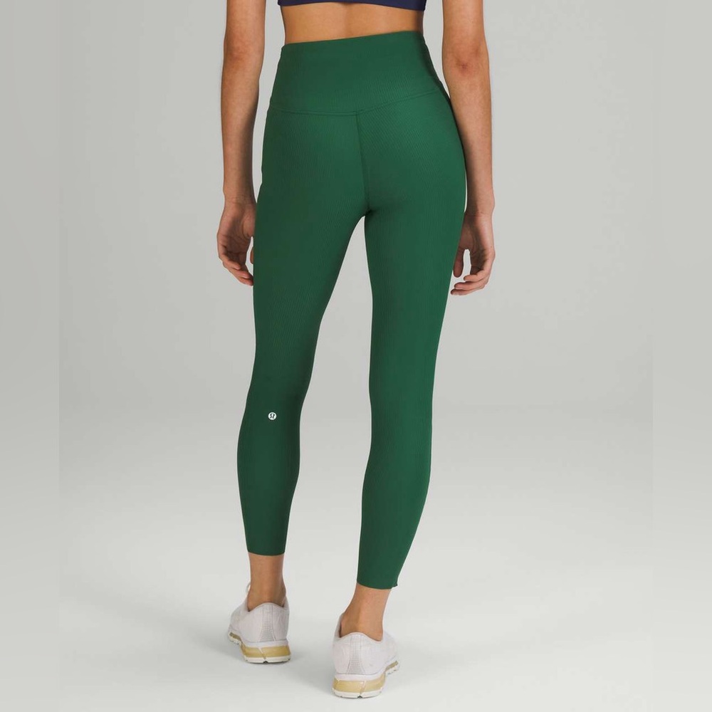 Lululemon Base Pace High-Rise Ribbed Tight 25" Everglade Green 6